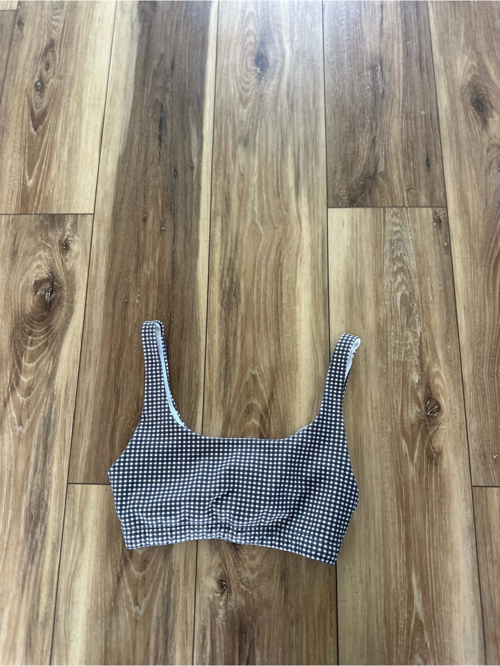 Vuori women’s swim bikini Gingham Top size small